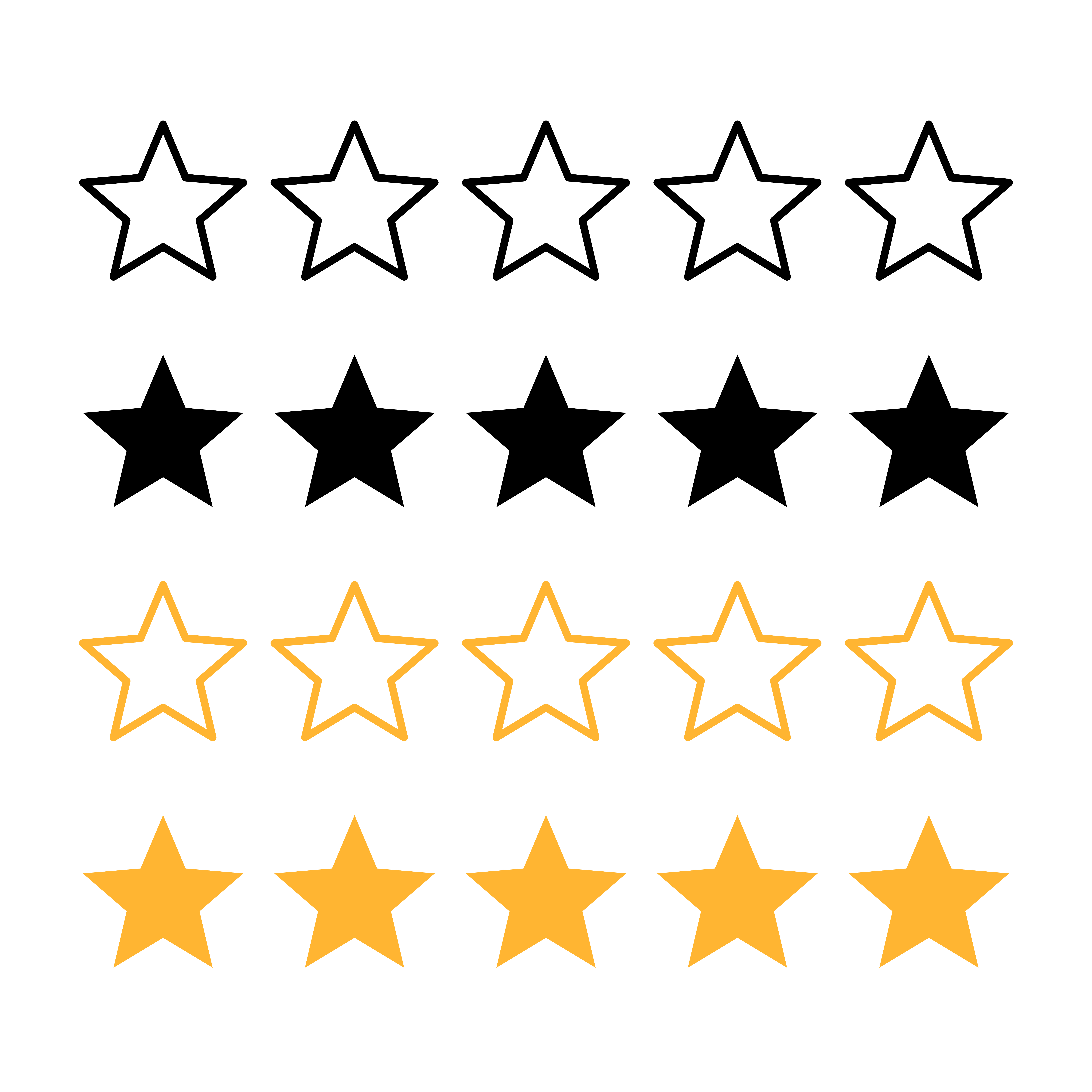 5 star rating